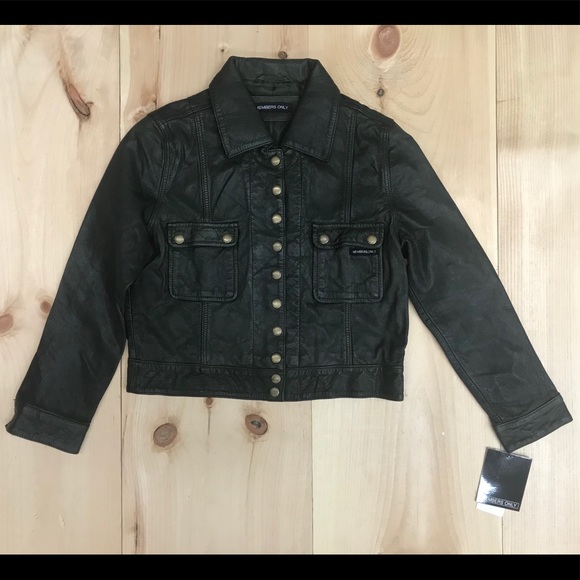 Members Only Jackets & Blazers - Members only genuine leather Jacket dark green,NWT